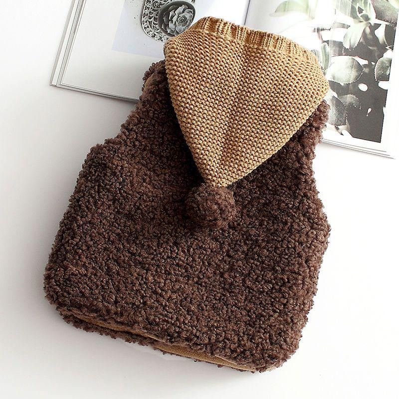 Thickened Cute Lambswool Vest for Infants, Unisex, Ages 1-3, Perfect for Autumn and Winter.