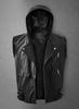 AL KHALID Winter Hoodie Black Waistcoat Western Vest Coat Men Lambskin Leather Jacket