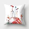 Musical Instrument Pattern Cushion Pillowcase  Cover Pillow Sofa Decorative