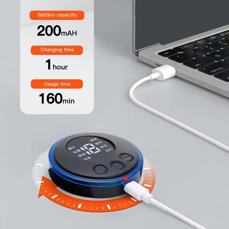 Elektrisches EMS-Nackenmassagegerät Mini Cervical Back Patch Stimulator Massageador Matte Tragbare Gel Pad Aufkleber Slim