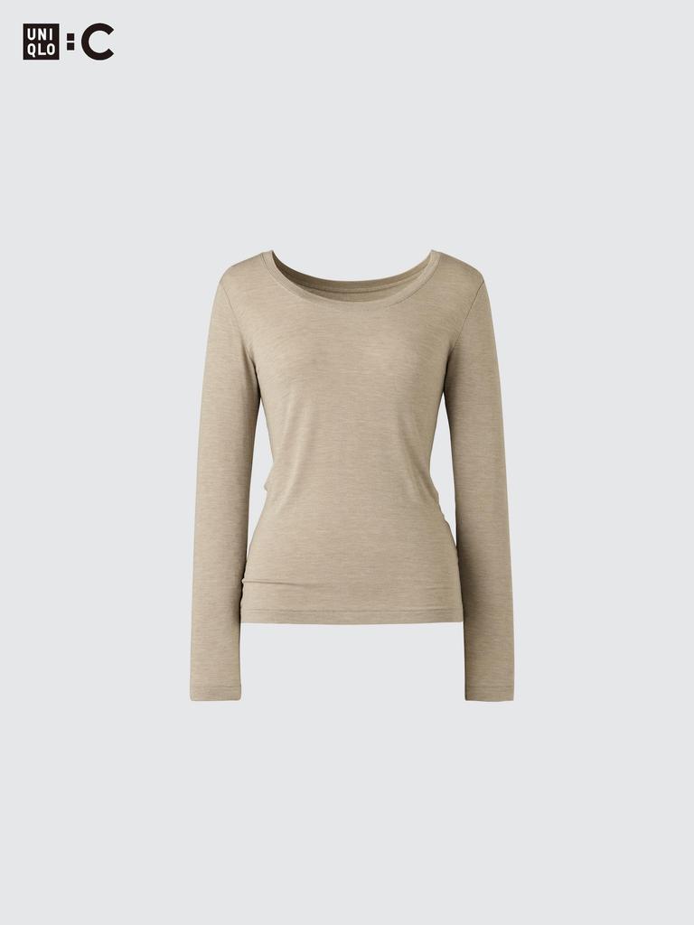 Uniqlo HeaTTech Cashmere Blend U Neck T