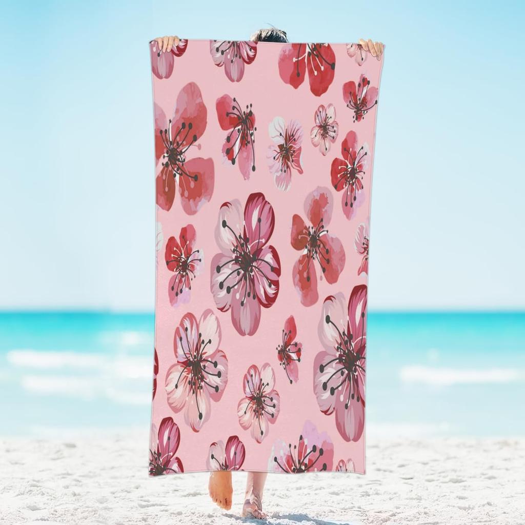 Microfiber Fruit Beach Towels Sand Free Quick Dry Lightweight Travel Bath Towels Large Oversized,Sweet Watermelon Pool Towels