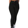 Women's High Waist Washed Women's Jeans Fashionable Versatile Straight Leg Pants