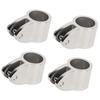 4 Stück Backenschieber 316 Edelstahl Robuste Marine-Befestigungshandware für Boot Yacht