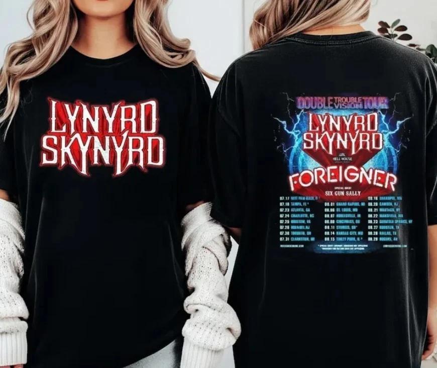 Lynyrd Skynyrd Double Trouble Vision Tour 2026 North America Hoodie Or T-shirt XXXL