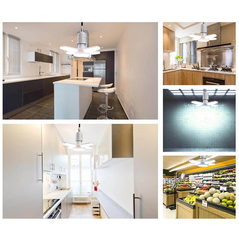 1Pc E27 Bulb Led Indoor Bulb Fan Leaf Super Bright Home Decoration Living Room Styling Light Ceiling Light Led E27 Bulb