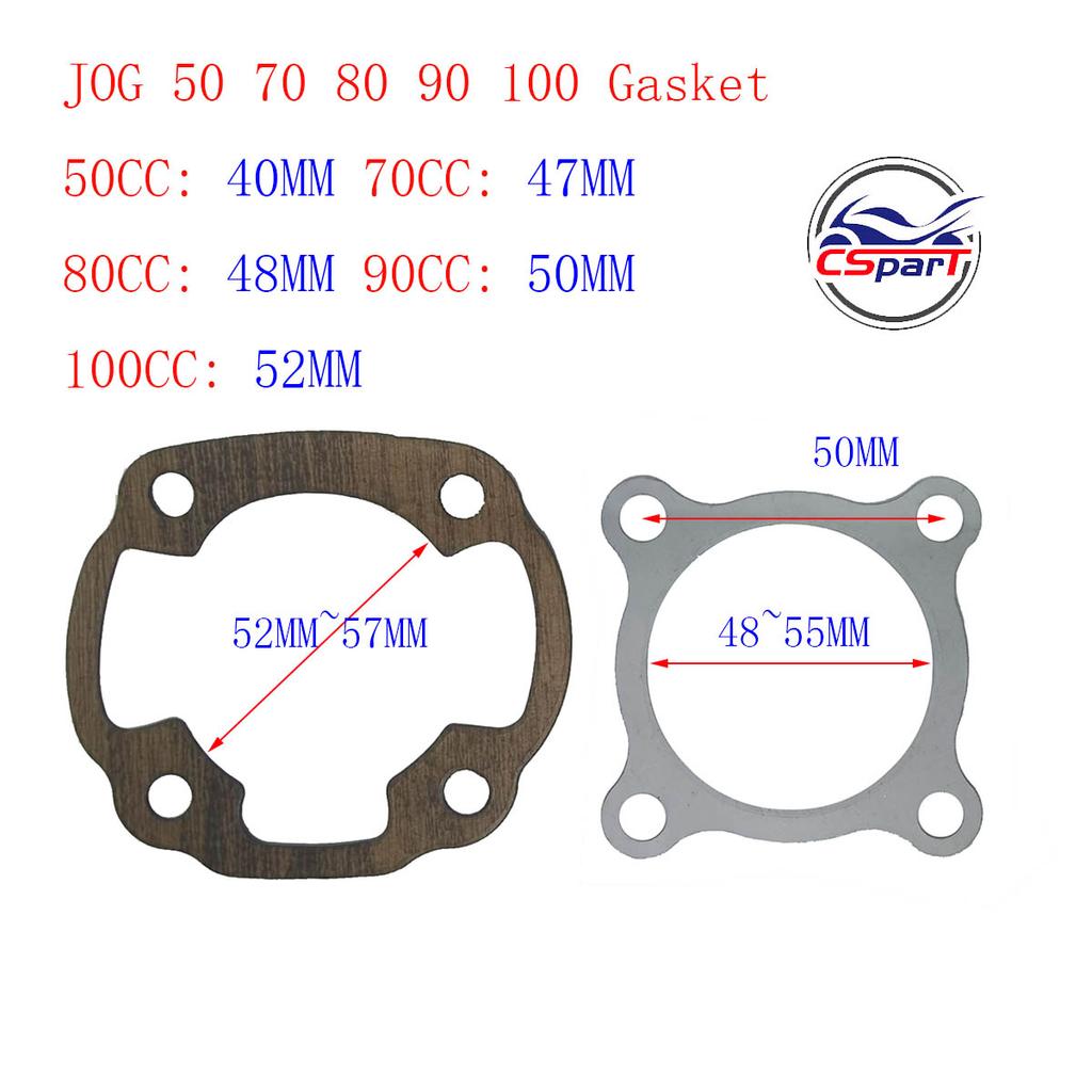 40mm 47mm 48mm 10mm Cylinder Big Bore Kit JOG 50 50CC 70CC 75CC 80CC 3KJ 1P40QMB CPI Keeway Yiying ATV Buggy Scooter Parts