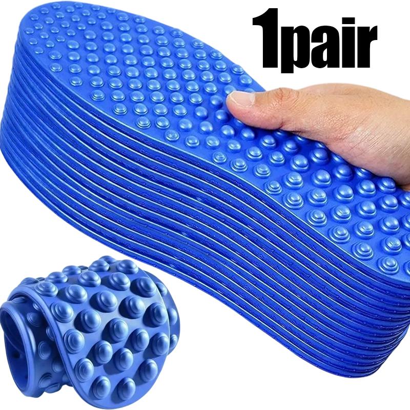 5pairs 5D Foot Full Palm Massage Insole for Men Women Anti Slip Foot Relieve Foot Fatigue Pressure Soft Sports Casual Sole Pads
