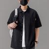 Men Shirt Short Sleeve Stripe Summer Hip Hop Oversize 8XL Plus Size Casual Plaid Streetwear Loose Pocket