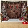 1pc Christmas Background Cloth, Christmas Ball Photography, Background Tapestry, Happy New Year, Family Party Decoration
