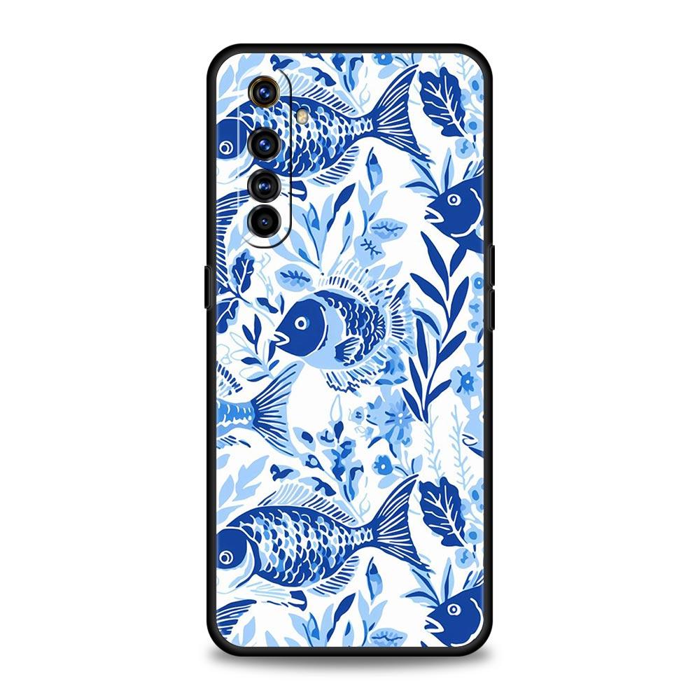 Blue Ocean Fish Case For Realme C67 C63 C55 C53 C35 C25 C21 GT 2 3 5 6 10 11 12 13 Pro Plus 5G Soft TPU Phone Cover Fundas Bags