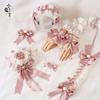 Flower Wedding Ballet Headband Hair Accessories for Women Lolita Elegant Top Hat Lolita Lace Headband