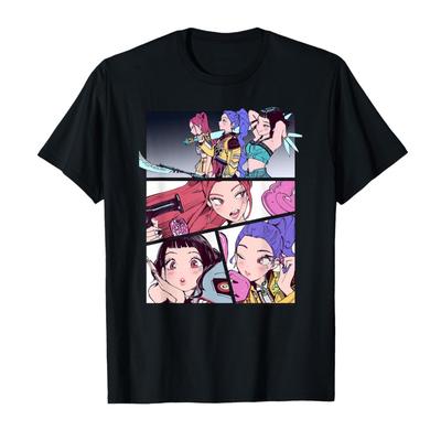Kpop Demon Hunters Rumi Mira Zoey T-shirt For Men Women 100% Cotton T Shirts Short Sleeve Tops 1027-4