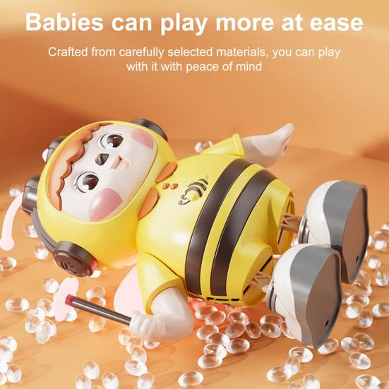 Electric Singing Dancing Bee Toy with LED Light Music Kids Walking Bee