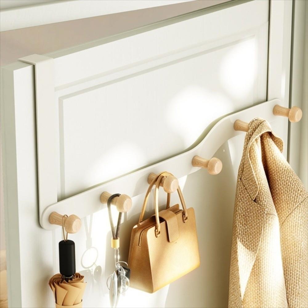 Space Saving Clothes Coat Hat Towel Hanger 5/6 Hooks Kitchen Accessories Holder  Home Decoration