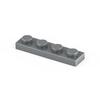 3710 Small Particle Plastic Building Blocks Compatible with LEGO 1x4 Base Plate Accessories