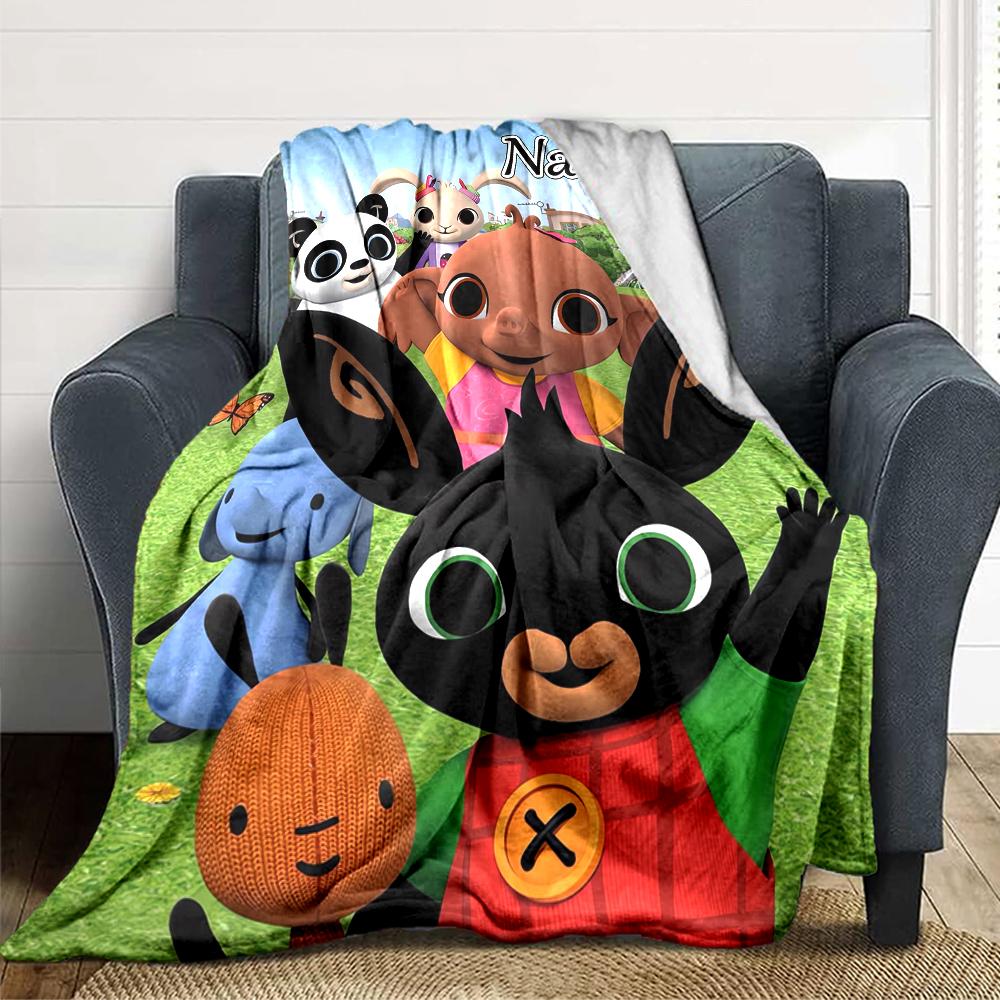 Custom Name Friendship Fun Playroom Party Blanket For Couch Bed Plush Cozy Fuzzy Blanket Super Soft Warm Blankets For Fall And Winter 091611