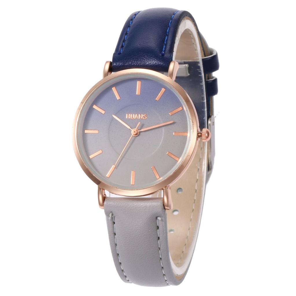 Fashion Pointer Watch Leather Wristband Women's Watch Quartz Watch