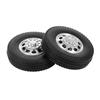 2pcs Trailer Front Wheels with 10 Spokes Aluminum Alloy Hubs for 1 14 Tamiya Tractor Truck RC Climber Trailer