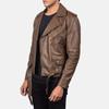 Stylish Hot Genuine Lambskin Biker Handmade Motorcycle Men's Leather Jacket