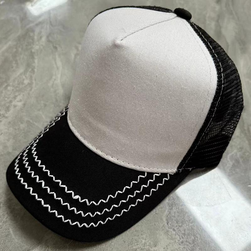 Colorful mesh hat available. Multiple colors available. Trucker visor baseball cap wide brim dome