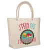 Beach Bag - PLANETEE - 'I Can't' Patisserie - Printed Cotton Made In France - Large Capacity - Sturdy Handles