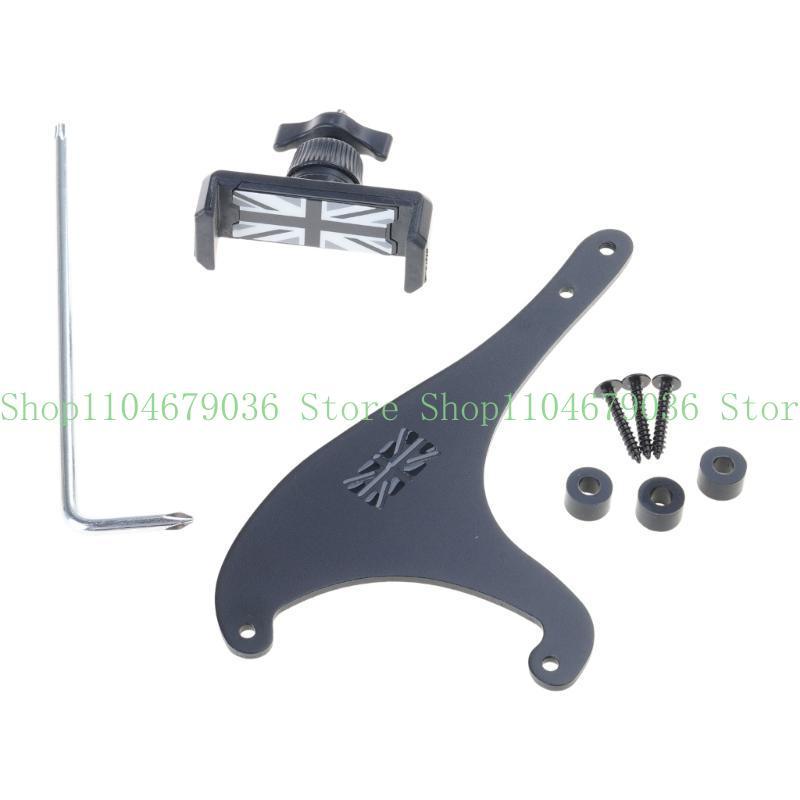 652F 360 Degree Rotation Phone Bracket Car Phone Holder Stand for R55 R56 R57 R61 F56 Aluminum Navigation Holder