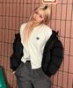 CHICKS Mvk Heart Stitch Mini V-Neck Knit Ivory