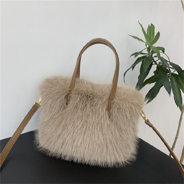 Versatile Plush Shoulder Bag Convenient and Practical Crossbody Bags Handbag