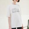 FILA Set in Sleeve T Shirt Unisex White FS2RSD2101X-OWH