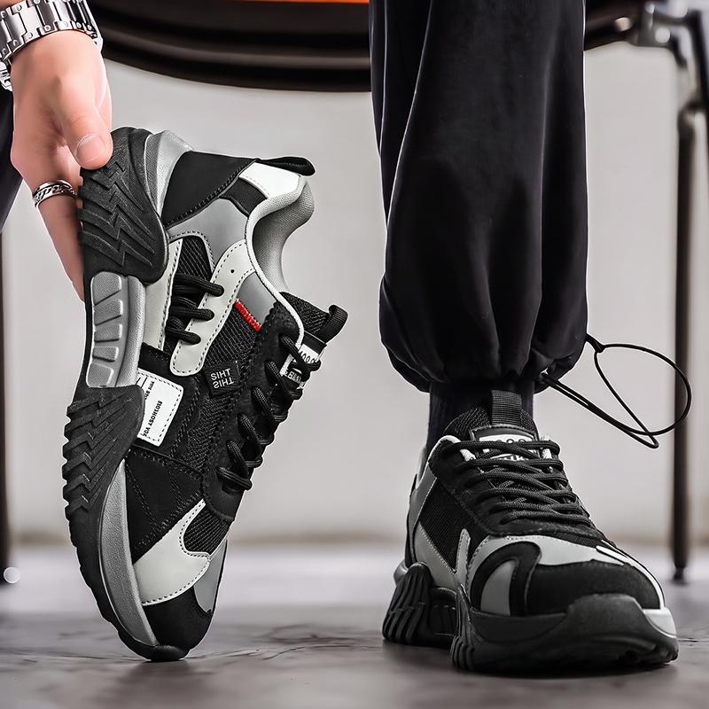 Men 's Casual Four Seasons Fashion  Students Comfortable Sneakers Boys Trending Soft Sole Breathable Shoes