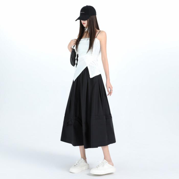 Lace Skirt Spring and Summer Mid-length High-waisted A-line Skirt Women Umbrella Skirt Fluffy Skirt Women Mid-length Skirt Women