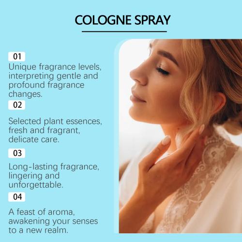 Roxelis Cologne Blue Natural Fresh Charm Amber Lasting Fragrance Light Elegant Couple Dating