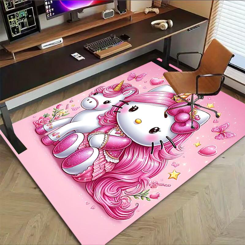 1pc Hello Kitty unicorn Carpet Office Rug Outdoor Mat Home Decor Area Carpet Festival Gift