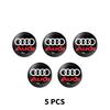 3D Car Interior Decorative Stickers Key Badge Steering Wheel Decoration Stickers For Audi A1 A2 A3 A4 A5 A6 A7 A8 Q1 Q2 Q3 Q4 Q5 Q6 Q7 Q8 B5