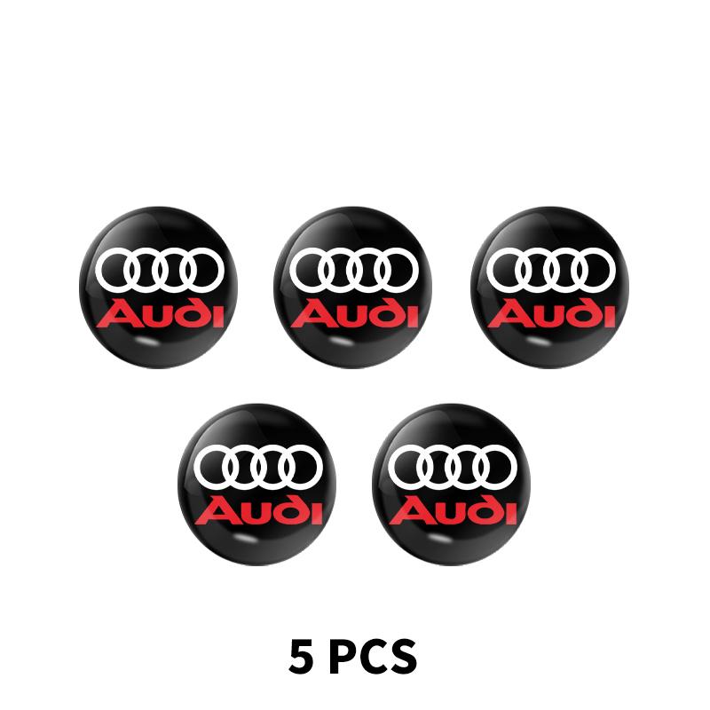 3D Car Interior Decorative Stickers Key Badge Steering Wheel Decoration Stickers For Audi A1 A2 A3 A4 A5 A6 A7 A8 Q1 Q2 Q3 Q4 Q5 Q6 Q7 Q8 B5