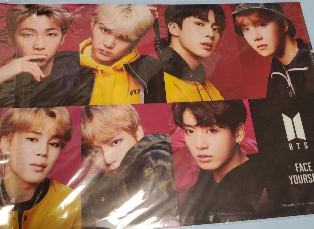 [USED] BTS Official FACEYOURSELF Universal Studios Japan Bonus Double-sided Clear File