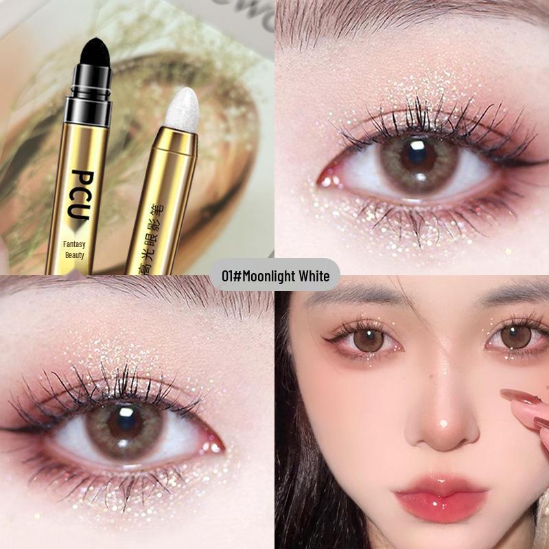 

PCU Радужный Перламутровый Карандаш-Тени и Хайлайтер - Стойкий к смазыванию, Двусторонний, Инструмент для осветления и контуринга одним движением.