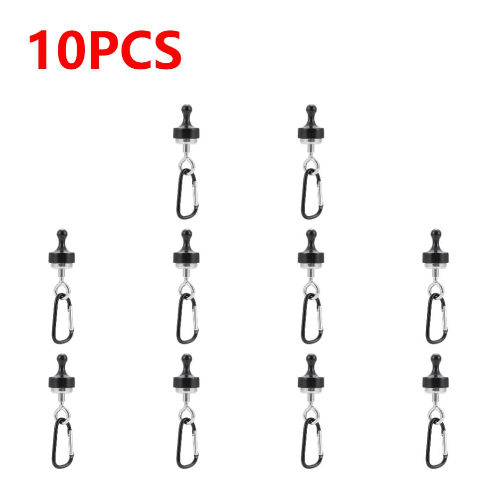 1-40PCS Strong Magnetic Carabiner Portable Tent Canopy Carabiner Magnet Hanger Outdoor Camping Lights Strong Magnetic Hook