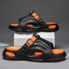 New Summer Men's Slippers Thick-soled Anti-skid One-word Drag Indoor and Outdoor Wear Men's Casual and Comfortable Two Shoes