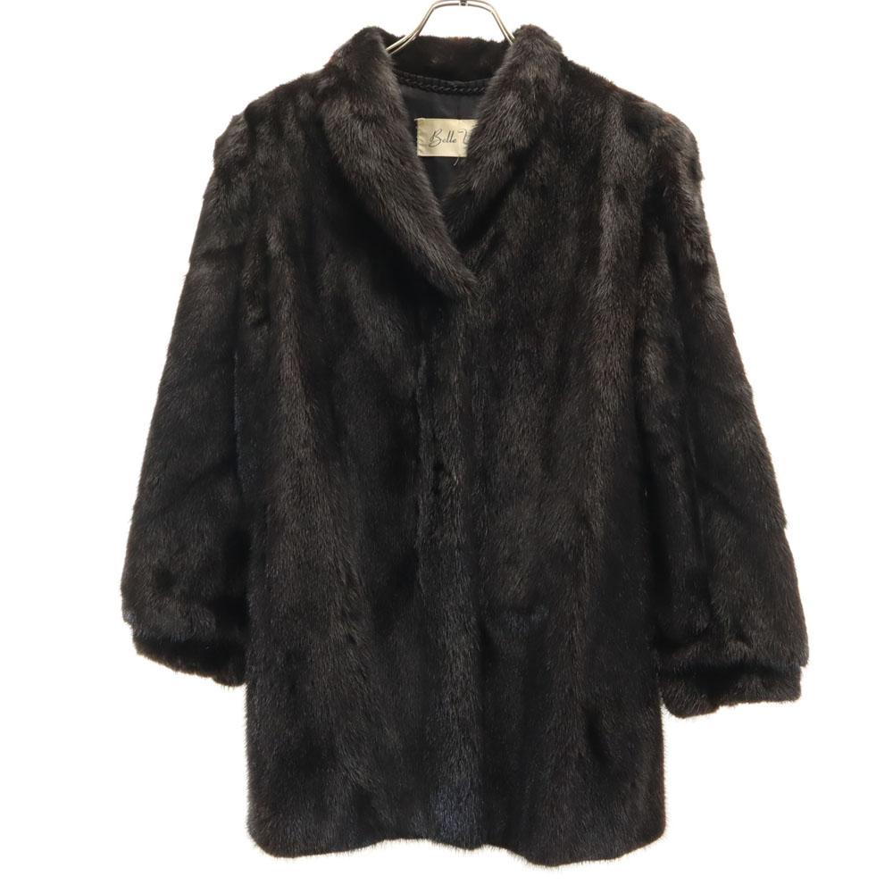 SAGA MINK Bell Vision Fur coat 9 Dark brown Women Used