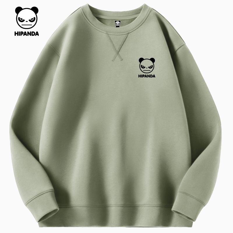 Hello Hipanda Panda Inverted Triangle Round Neck Hoodie