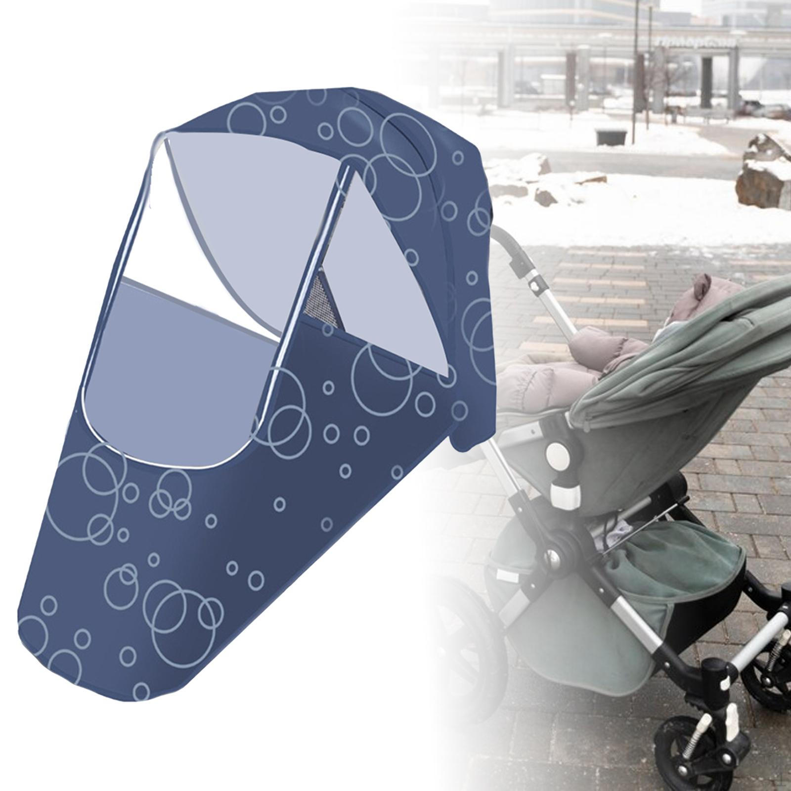 

Дождевик для коляски из ткани Оксфорд, непромокаемый щиток для стандартной коляски Blue