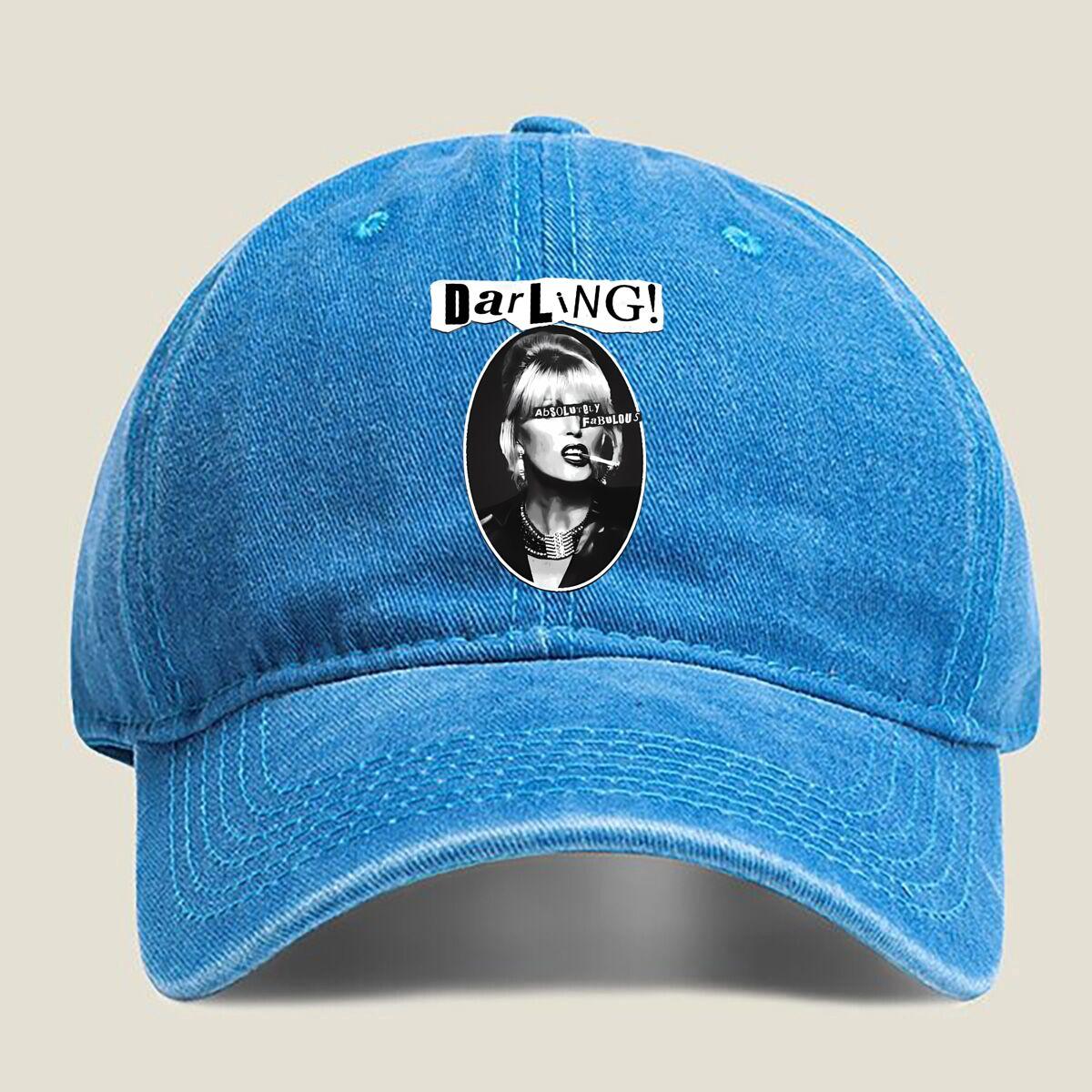 

Darling! Portrait Fashion Washed Baseball Cap Hat Outdoor Activities One Size озеро синий