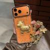 The New Product Is Suitable for RealmeV70 Rich Mobile Phone Case Reno14Pro, Rich Immediately, Sequined Gold Foil Epoxy Soft Woman