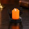 Halloween Party Prop Candle Light, LED Skeleton Hand Decoration with Flickering Dark Theme Decor Flame, Spooky Tabletop for Haunted House Horror