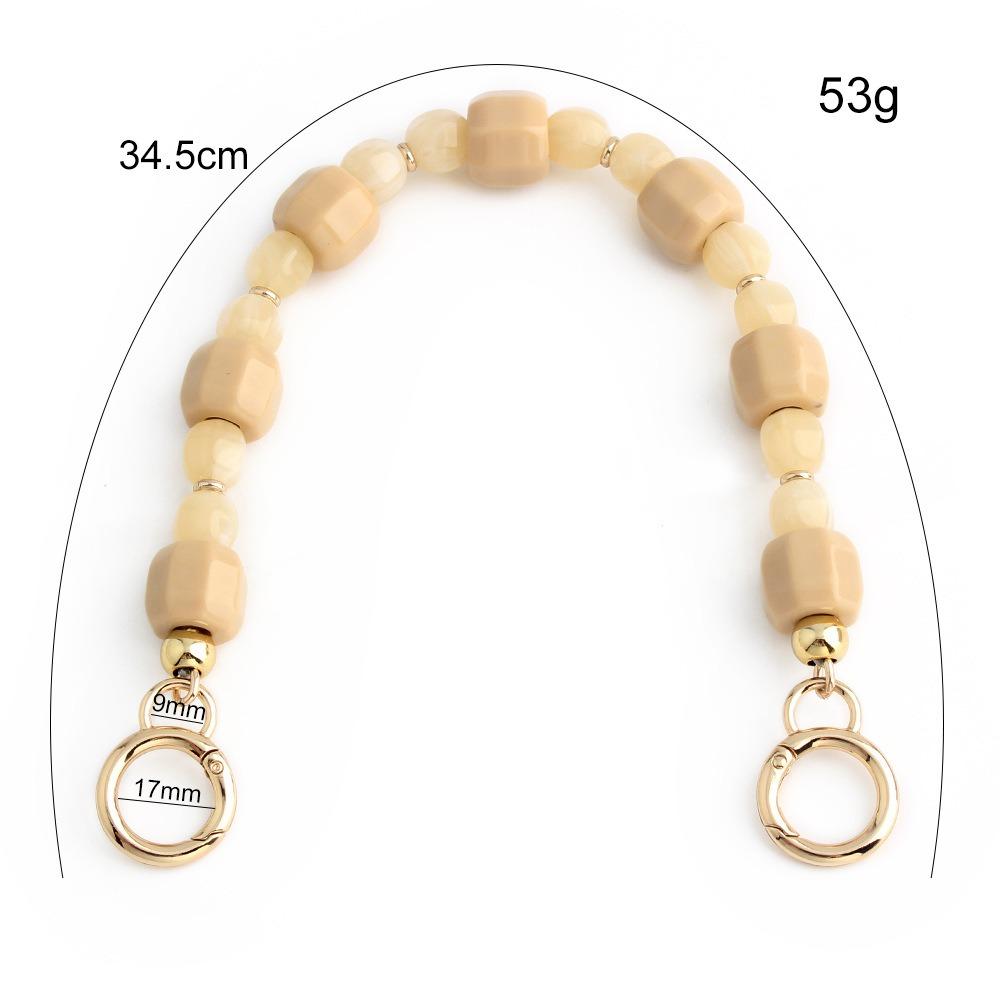 

DIY Decoration Acrylic Beads Bag Chain Replaceable Beaded Bag Pendant Handle Chain Backpack Style 7