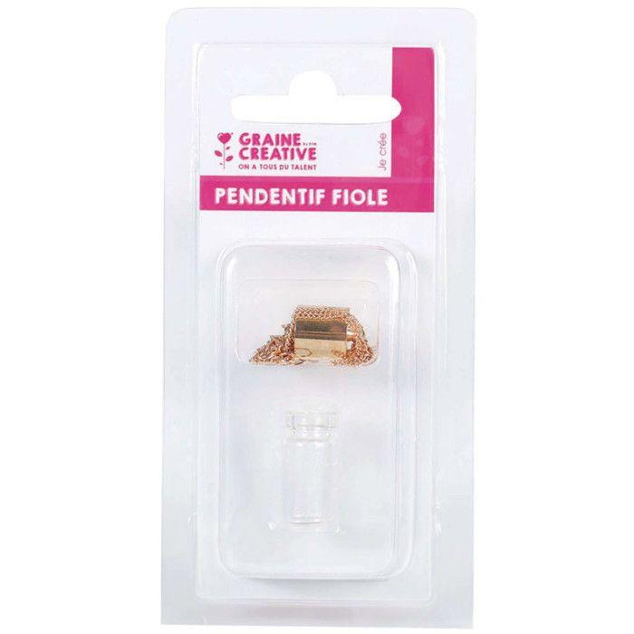 Anheng - Rosegull - Glassflaske - 2,5 cm - Flaske - Personlige smykker