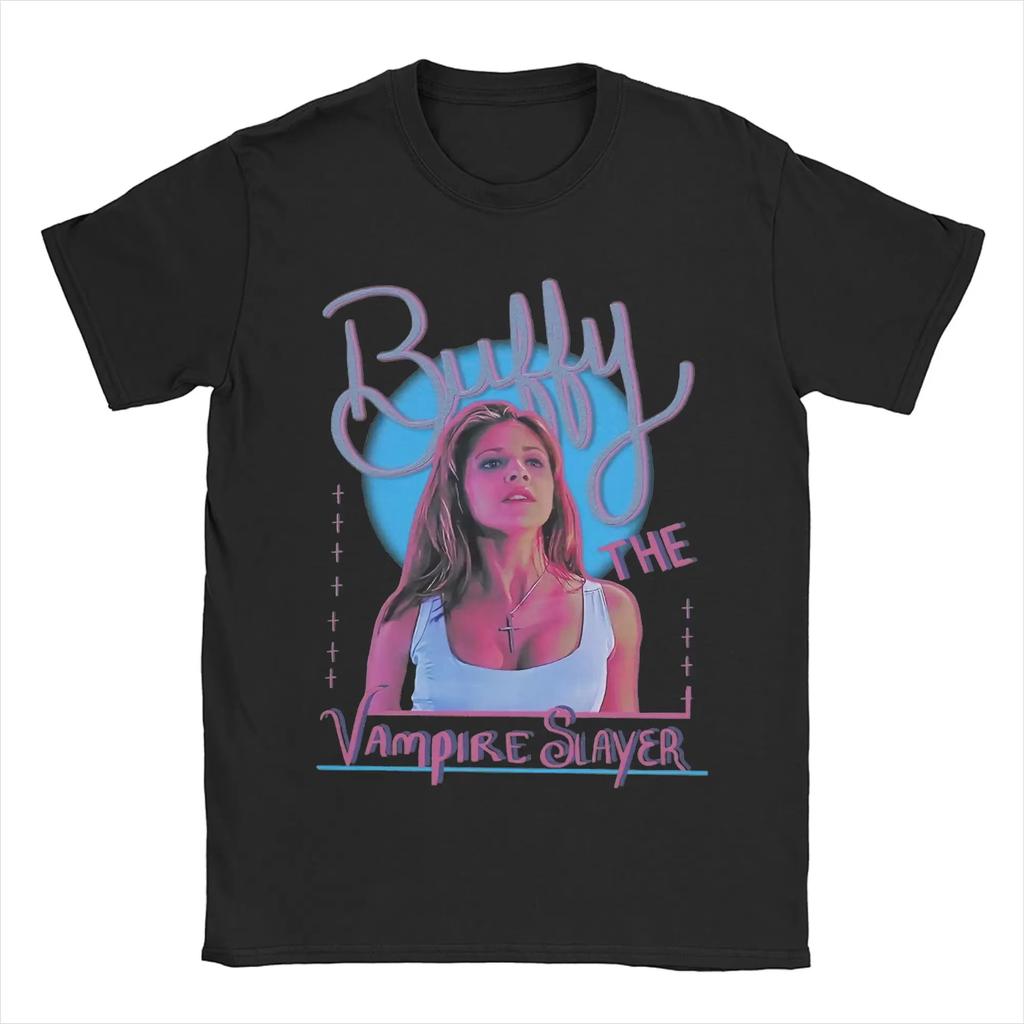 Buffys The Vampires Slayers Spike T Shirts Tee Womens Unisex Cotton Summer Harajuku Oversized Novelty Perfect for Buffys Lovers