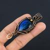 Blue Flash Labradorite Handmade Pendant,  Gemstone Jewelry, 999 Copper Wire Wrapped Pendant Jewelry, For Gift